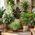 Evergreen houseplants providing year-round greenery indoors