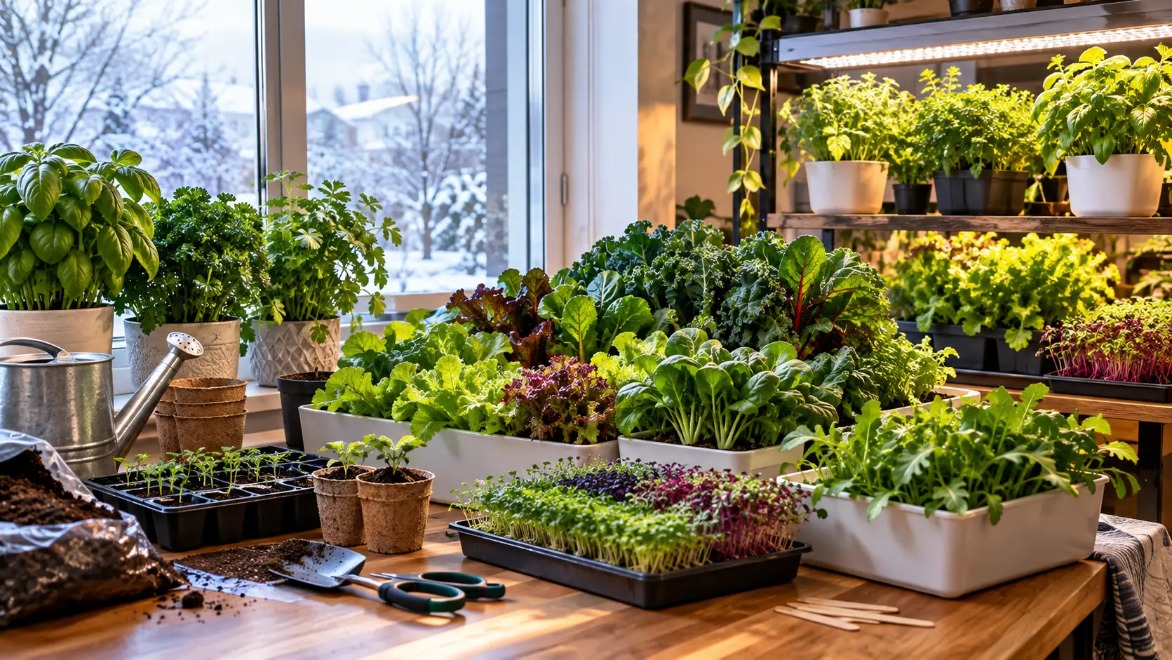 Growing Vegetables Indoors in Winter: Easy Guide